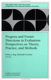 Tapa de Progress and future directions in evaluation
