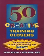 Tapa de 50 creative training closers