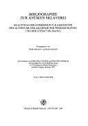 Tapa de Bibliographie zur antiken Sklaverei