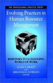 Tapa de Evolving practices in human resource management