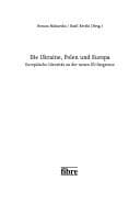 Tapa de Die Ukraine, Polen und Europa: europ aische Identit at an der neuen EU-Ostgrenze