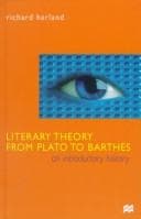 Tapa de Literary theory from Plato to Barthes