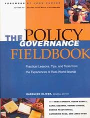 Tapa de The policy governance fieldbook