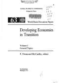 Tapa de Developing economies in transition
