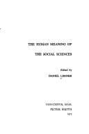 Tapa de Human Meaning of the Social Sciences