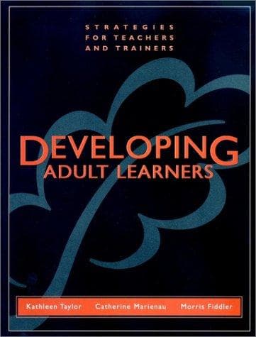 Tapa de Developing adult learners
