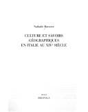 Tapa de Culture et savoirs géographiques en Italie au XIVe siècle