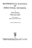 Tapa de Mathematical plannign of structural decisions