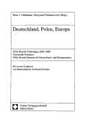 Tapa de Deutschland, Polen, Europa: Willy-Brandt-Vorlesungen 2002 - 2003; Universit at Wroclaw