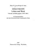 Tapa de Golo Mann