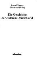 Tapa de Die Geschichte der Juden in Deutschland