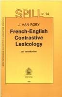 Tapa de French-English Contrastive Lexicology.  An Introduction