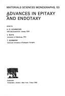 Tapa de Advances in epitaxy and endotaxy