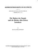 Tapa de Die Bücher der Stunde und die Bücher aller Zeiten bewahren