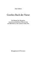 Tapa de Goethes Buch der Natur