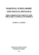 Tapa de Marginal scholarship and textual deviance