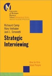 Tapa de Strategic interviewing