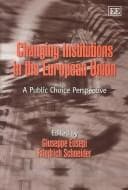 Tapa de Changing institutions in the European Union