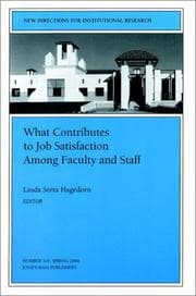 Tapa de What Contributes to Job Satisfaction Among Faculty and Staff