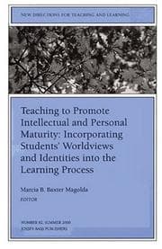 Tapa de Teaching to Promote Intellectual and Personal Maturity Incorporating Students' Worldviews and Identities into the Learning Process