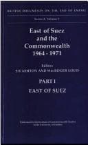 Tapa de East of Suez and the Commonwealth 1964-1971