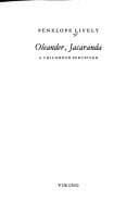 Tapa de OLEANDER, JACARANDA, A CHILDHOOD PERCEIVED. (SIGNED)