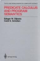 Tapa de Predicate calculus and program semantics