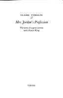 Tapa de Mrs Jordan's profession