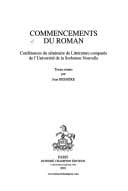 Tapa de Commencements du roman