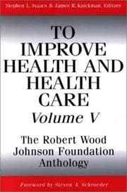 Tapa de To improve health and health care