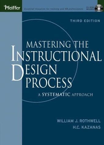 Tapa de Mastering the Instructional Design Process with CD-Rom