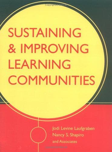 Tapa de Sustaining and improving learning communities