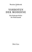Tapa de Vorboten der Moderne: eine Kulturgeschichte der Fr uhromantik