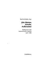 Tapa de Alte Meister, Schufte, Aussenseiter: Reflexionen  uber  osterreichische Literatur nach 1945