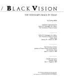 Tapa de Black history/Black vision