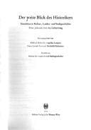 Tapa de Der weite Blick des Historikers: Einsichten in Kultur-, Landes- und Stadtgeschichte; Peter Johanek zum 65. Geburtstag