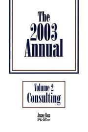 Tapa de The 2003 Annual, Consulting (J-B Pfeiffer Annual Paperback Vol2)