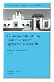 Tapa de Conducting Salary-Equity Studies: Alternative Approaches to Research