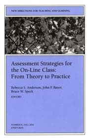 Tapa de Assessment strategies for the on-line class