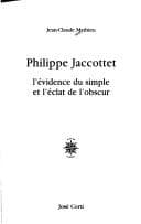Tapa de Philippe Jaccottet