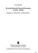 Tapa de Kursächsische Staatsfinanzen, 1456-1656