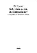 Tapa de Schreiben gegen die Erinnerung?