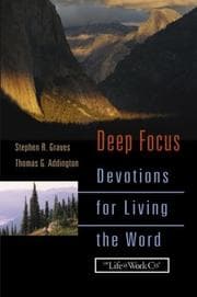 Tapa de Deep focus : devotions for living the Word
