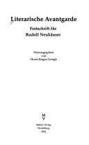 Tapa de Literarische Avantgarde