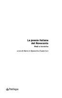 Tapa de La poesia italiana del Novecento