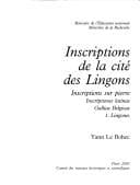 Tapa de Inscriptions de la cité des Lingons