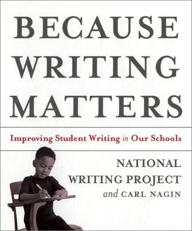 Tapa de Because writing matters