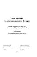 Tapa de Louis Rousseau, les Saint-Simoniens et la Bretagne