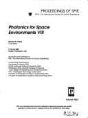 Tapa de Photonics for space environments VIII
