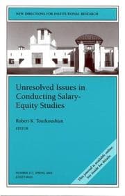 Tapa de Unresolved Issues in Salary-Equity Studies